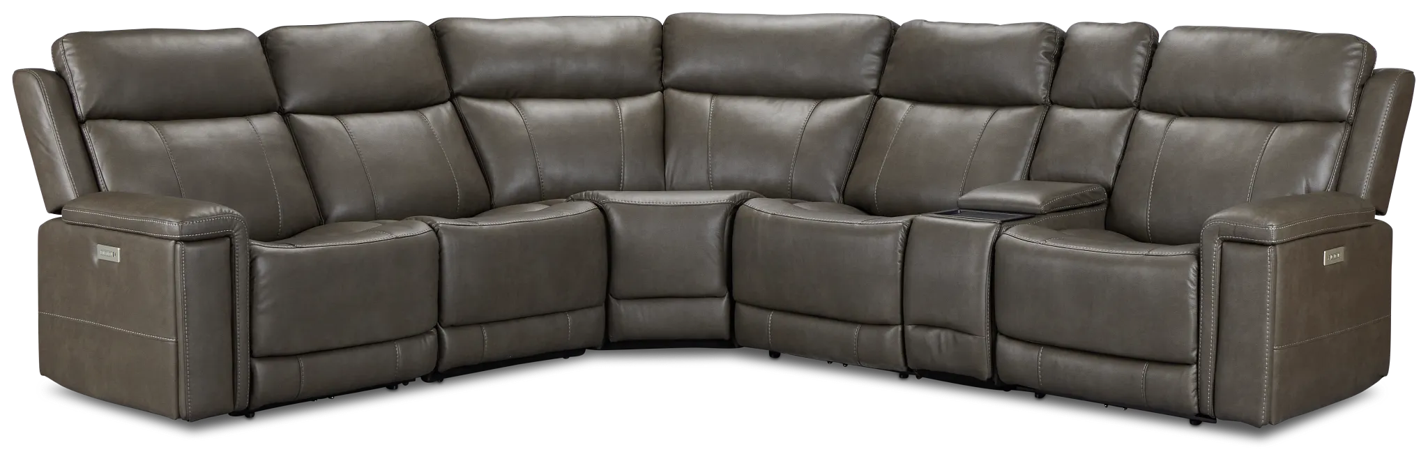 Jayden Gray Micro Medium Triple Power 2-arm Sectional