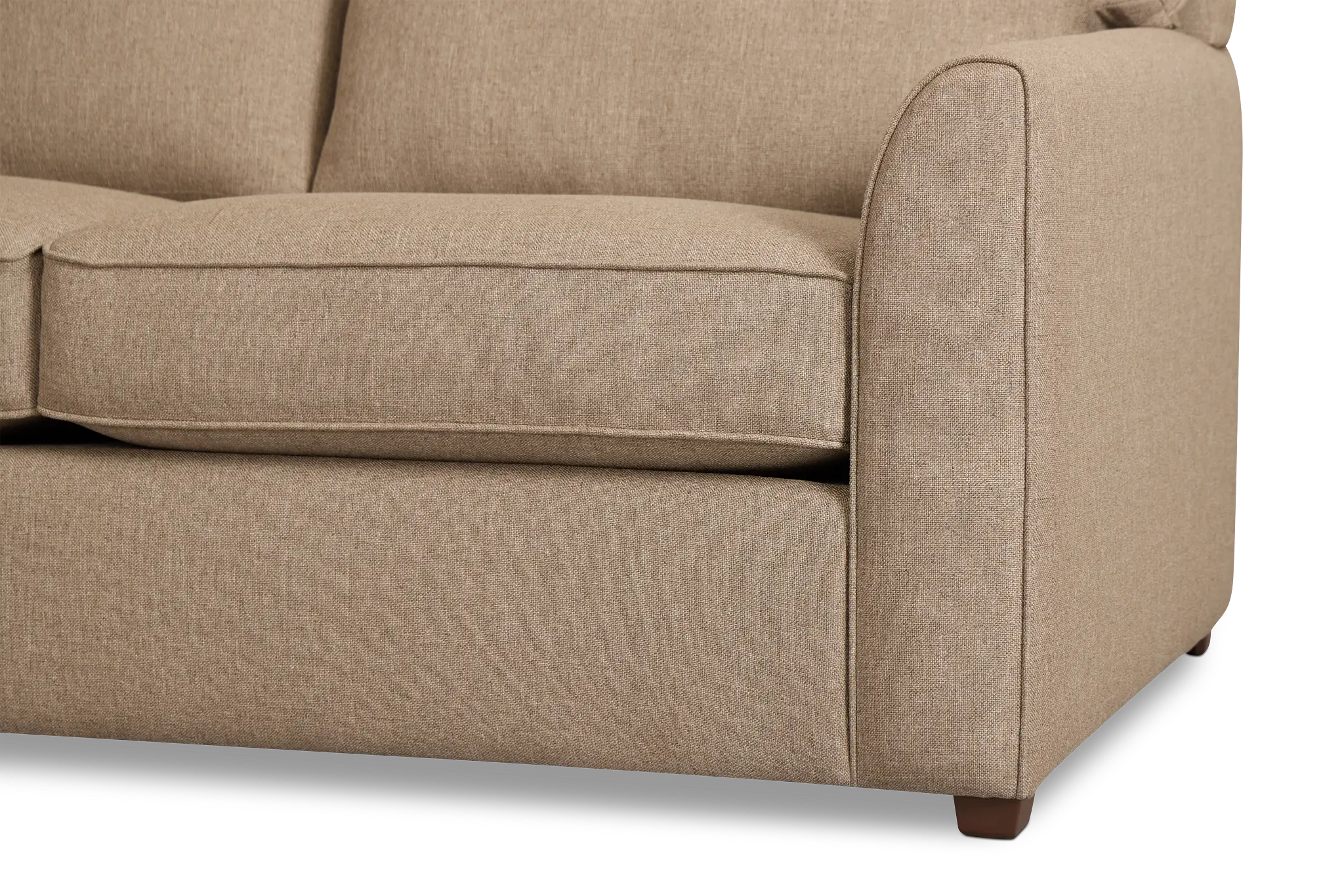 Tate Brown Fabric Small Two-arm Sectional Tate Brown Fabric Small Two-arm Sectional
