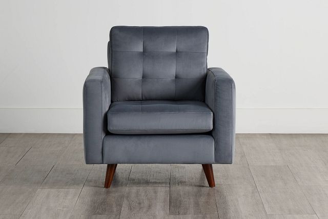 Mila Gray Velvet Chair (0)