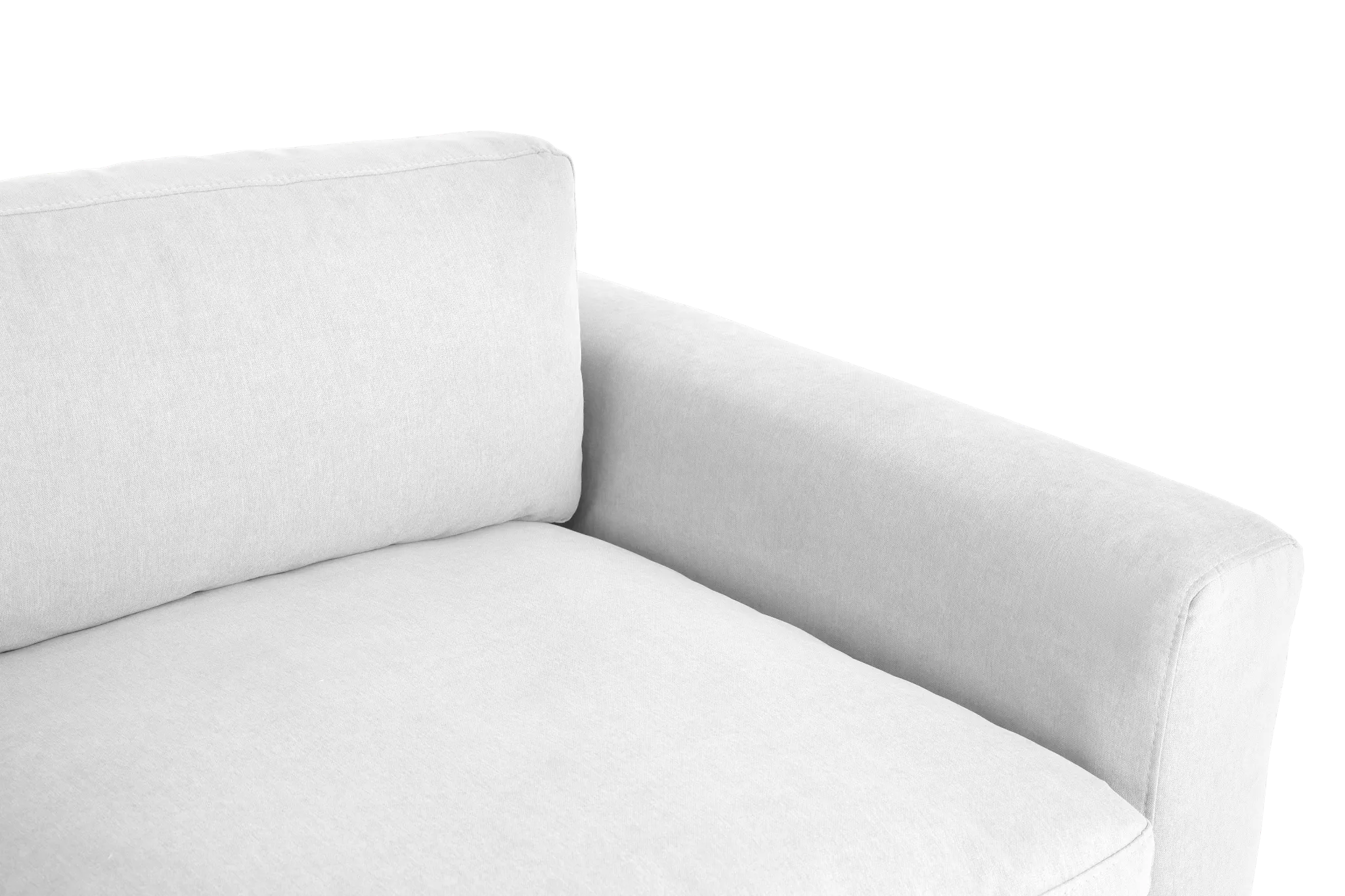 Grant White Fabric Chair