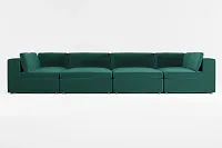 Destin Joya Green Velvet 8-piece Pit Sectional