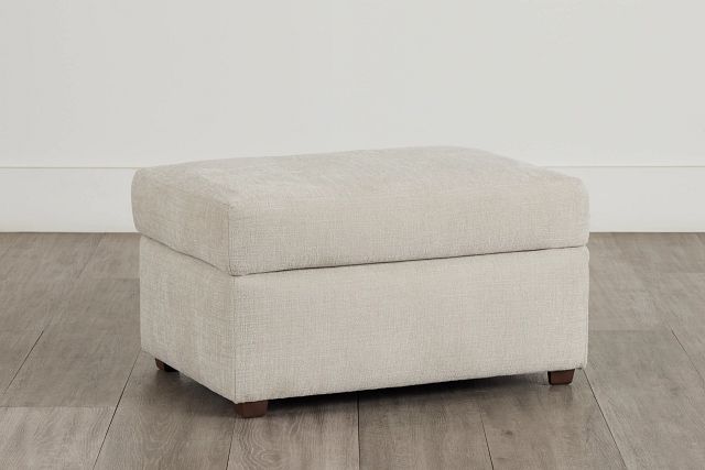 Maxie Light Beige Micro Ottoman