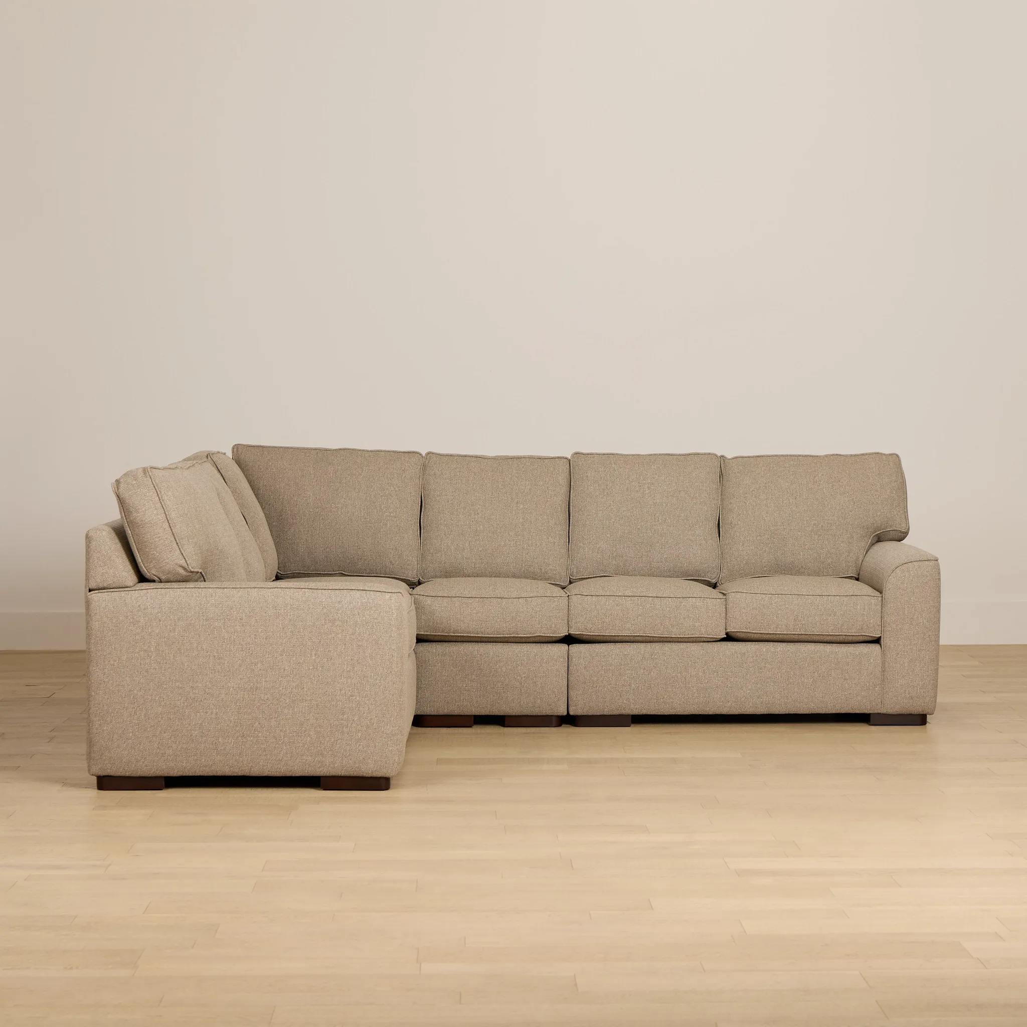 Sinclair Brown Fabric Medium Two-arm Sectional
