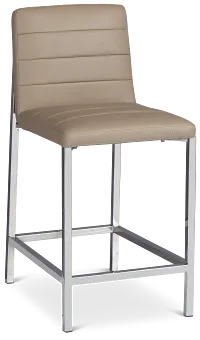 Amalfi Taupe 24" Upholstered Barstool