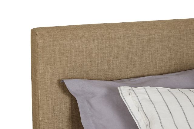 Madden Taupe Uph Platform Bed