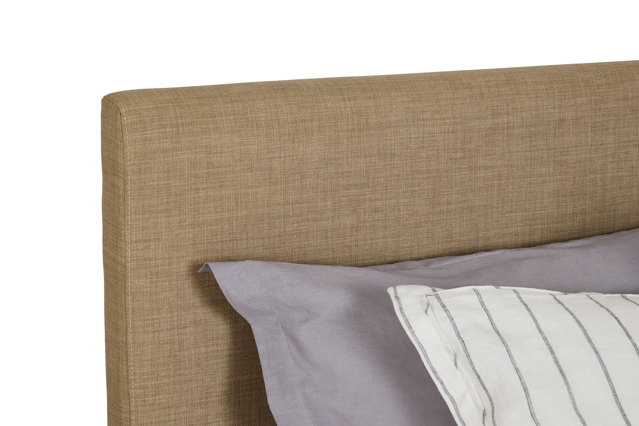 Madden Taupe Uph Platform Bed