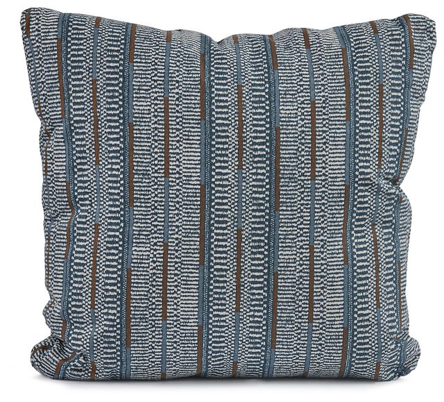 Ashanti Blue 20" Square Accent Pillow