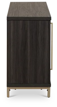 Roswell Dark Tone 65" Tv Stand With Fireplace Insert