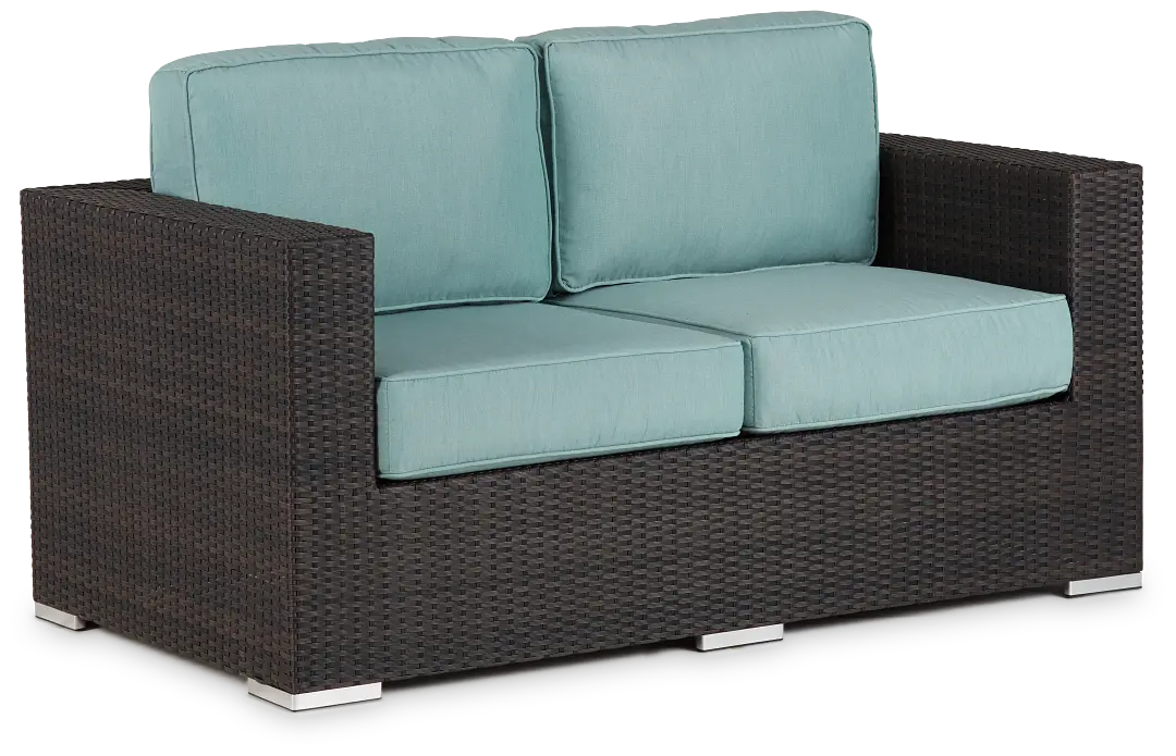 Fina Teal Loveseat Fina Teal Loveseat