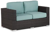 Fina Teal Loveseat