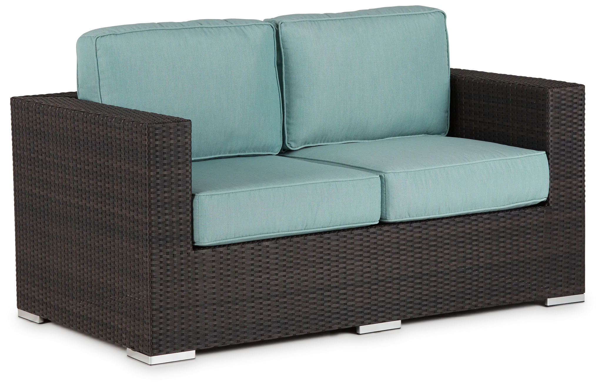Fina Teal Loveseat