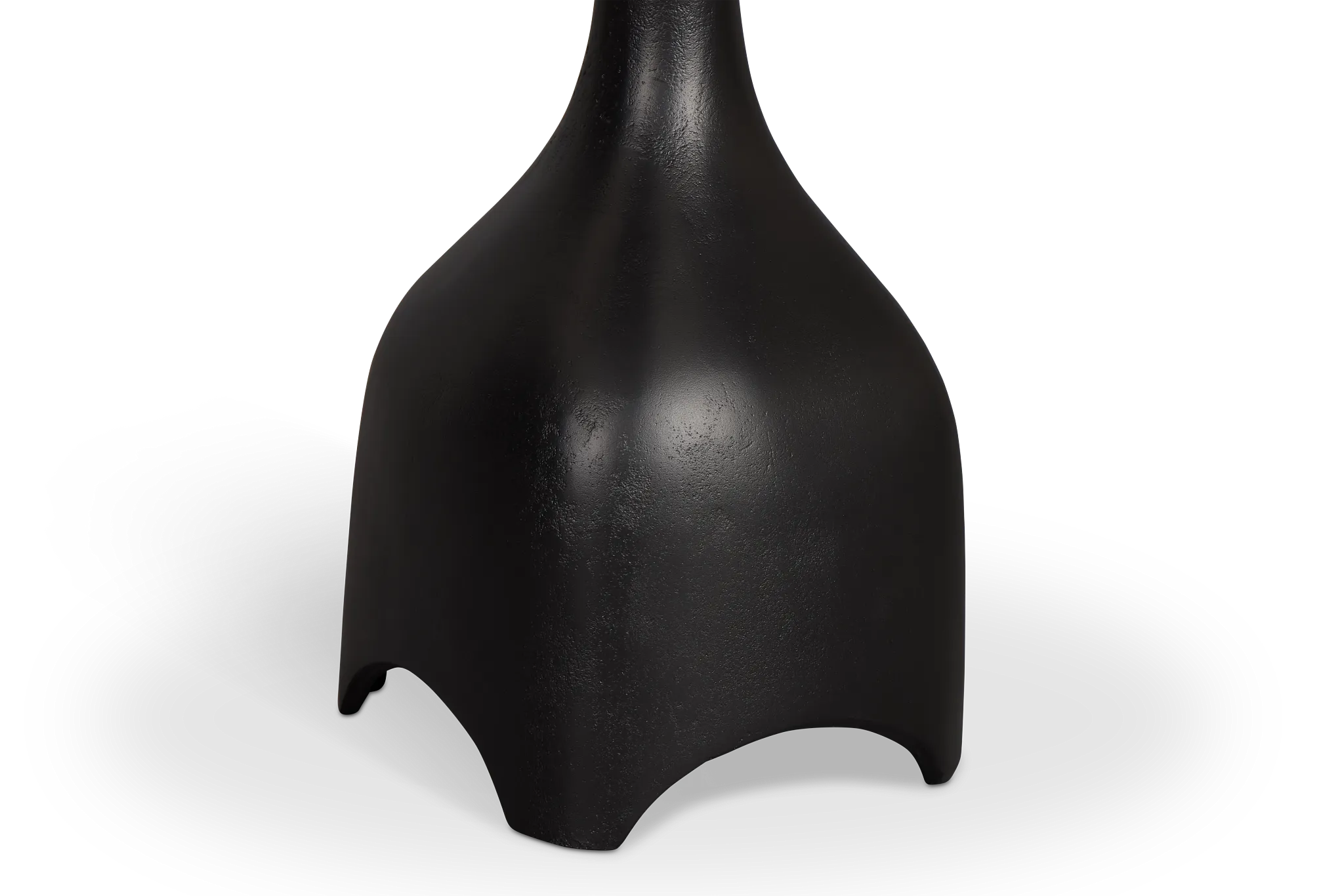 Lital Black Stone Accent Table