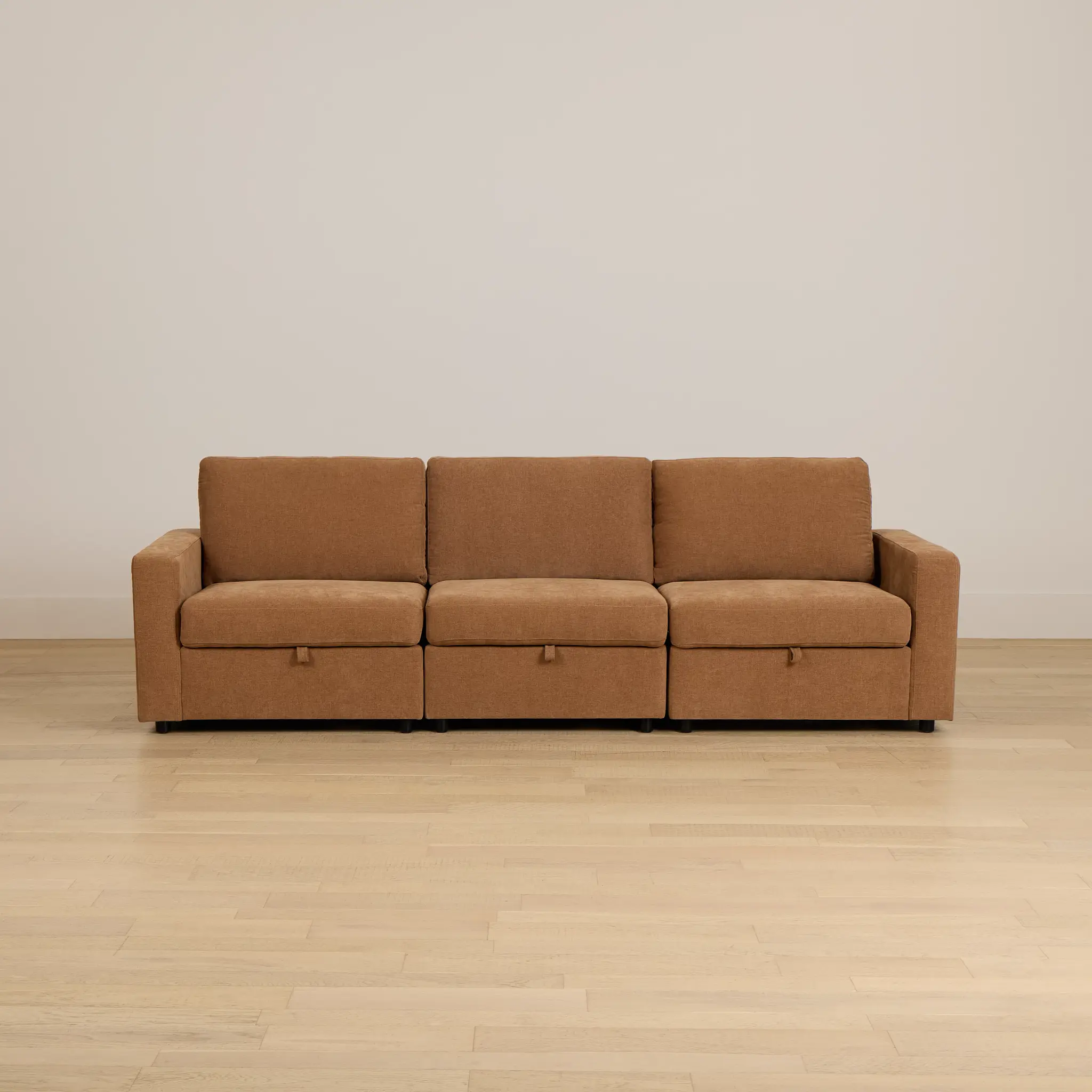 Addie Brown Fabric 3-piece Modular Storage Sofa Addie Brown Fabric 3-piece Modular Storage Sofa