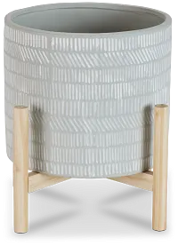 Raine Beige Medium Planter