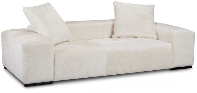 Skylar White Fabric Sofa