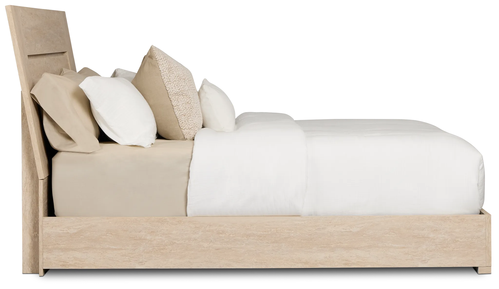 Malta Light Gray Panel Bed