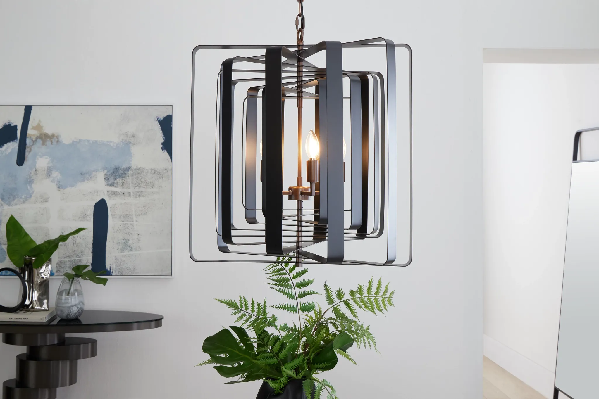 Layers Metal Chandelier
