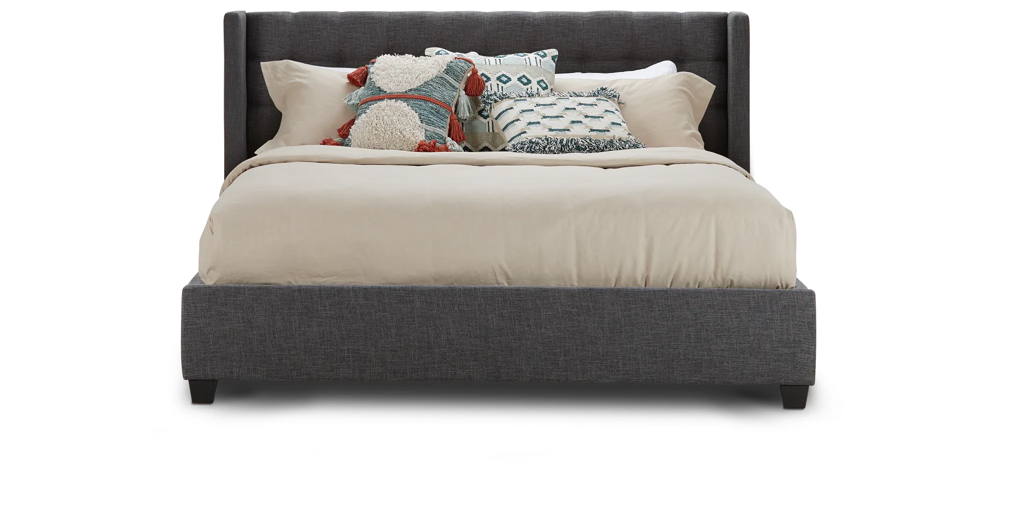 Chatham Dark Gray Low Platform Bed