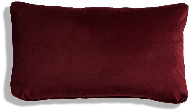 Lauran Red Lumbar Accent Pillow