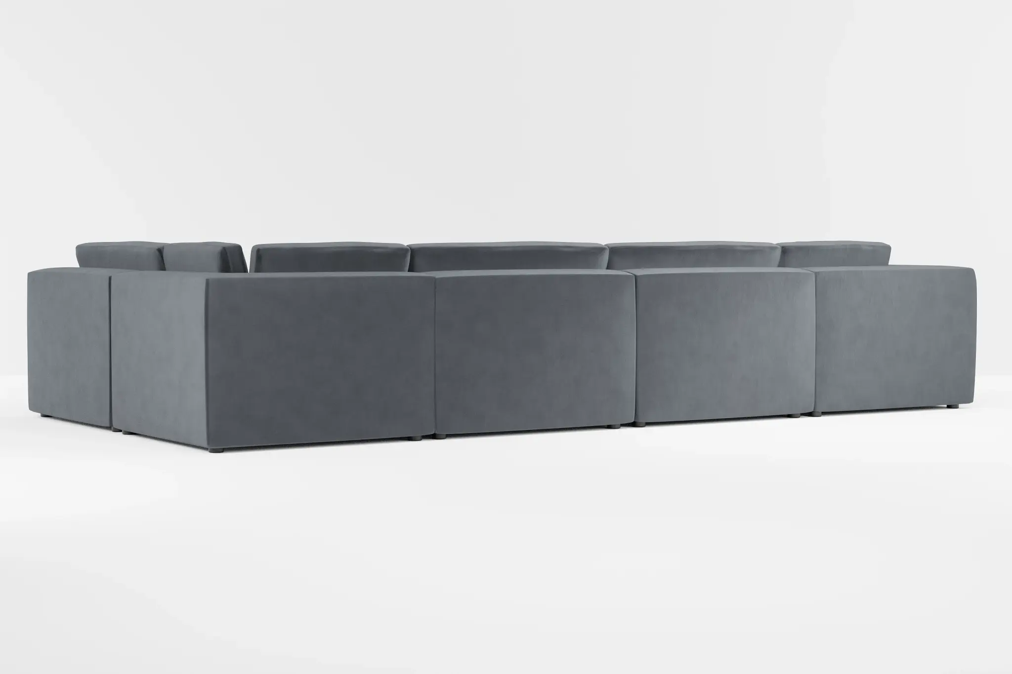 Destin Joya Gray Velvet 8-piece Pit Sectional Destin Joya Gray Velvet 8-piece Pit Sectional