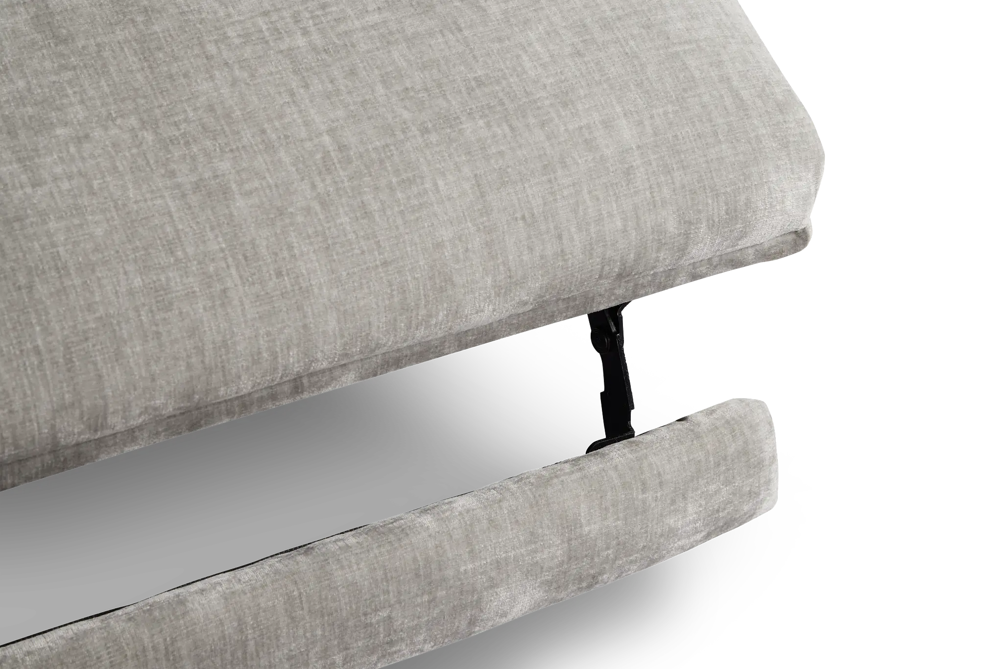 Zuri Gray Velvet Small Two-arm Power Reclining Sectional Zuri Gray Velvet Small Two-arm Power Reclining Sectional