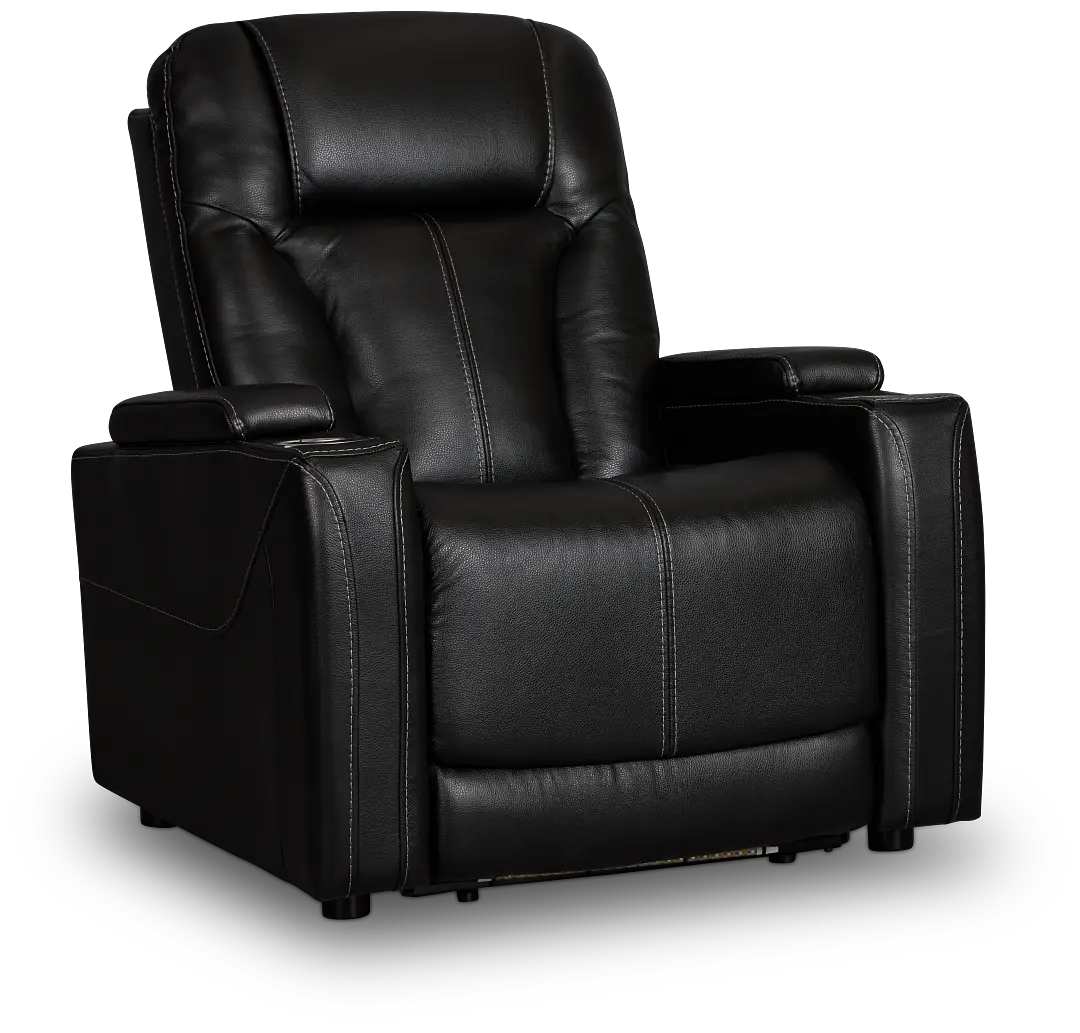 Optimus Black Lthr/vinyl Power Recliner Optimus Black Lthr/vinyl Power Recliner