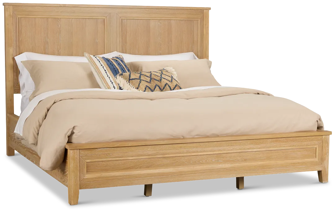 Nantucket Light Tone Panel Bed