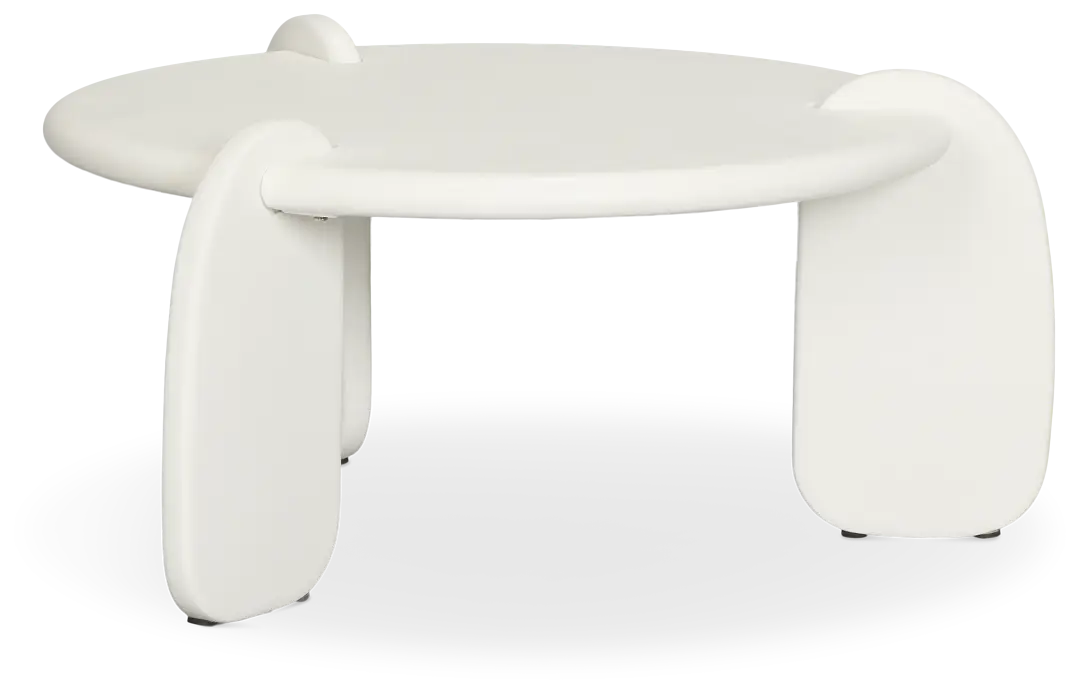 Layla White Round Coffee Table Layla White Round Coffee Table