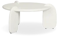 Layla White Round Coffee Table