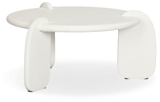 Layla White Round Coffee Table