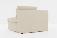 Destin Peyton Beige Fabric Corner Chair