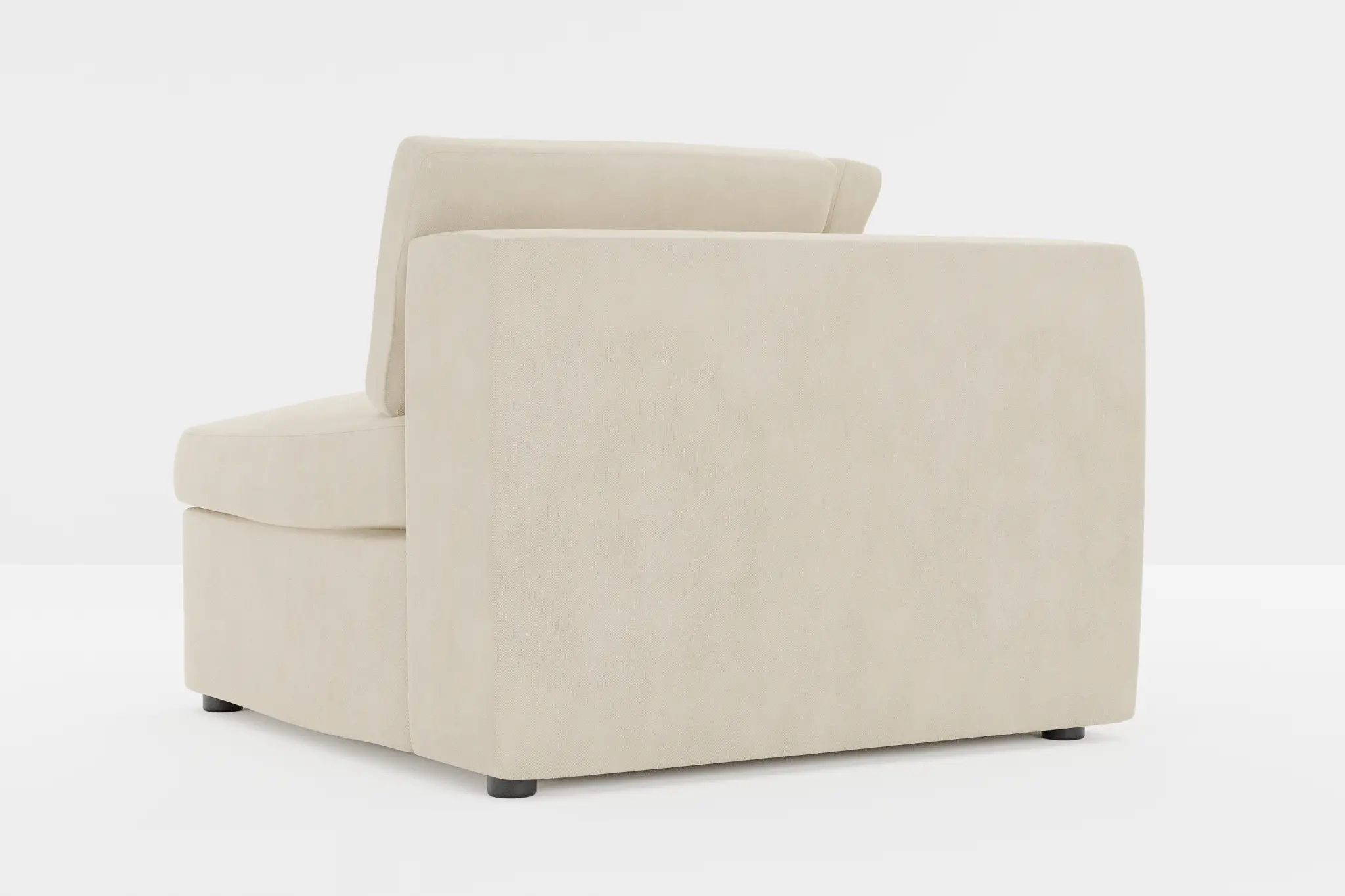 Destin Peyton Beige Fabric Corner Chair Destin Peyton Beige Fabric Corner Chair