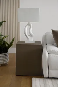 Ray Light Tone Square End Table