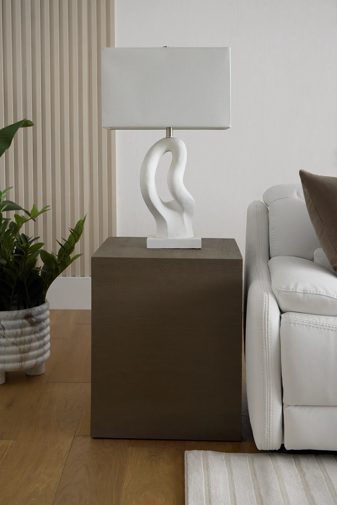 Ray Light Tone Square End Table