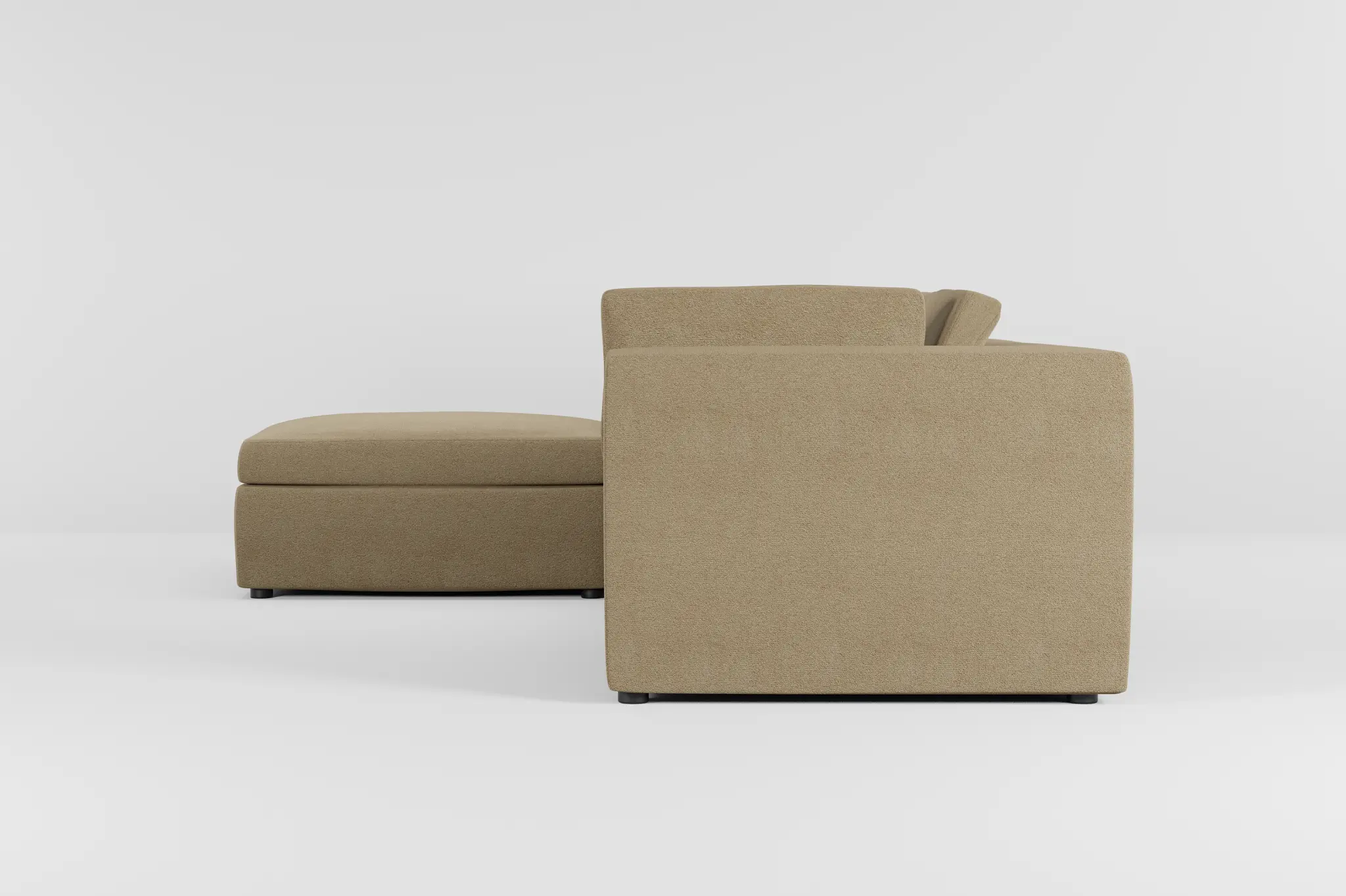 Destin Elite Taupe Fabric 4-piece Bumper Sectional Destin Elite Taupe Fabric 4-piece Bumper Sectional