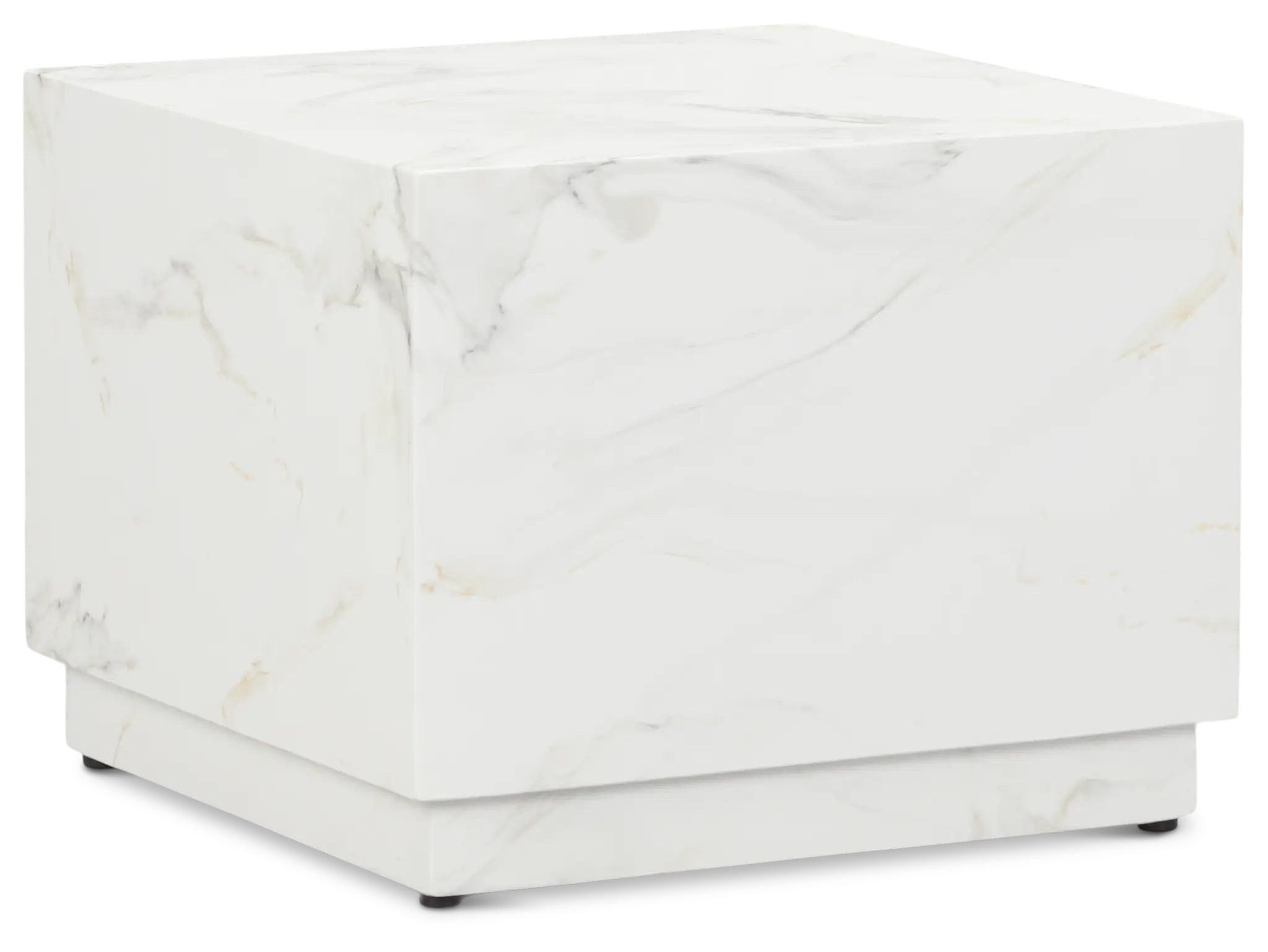 Vilano White Square End Table Vilano White Square End Table