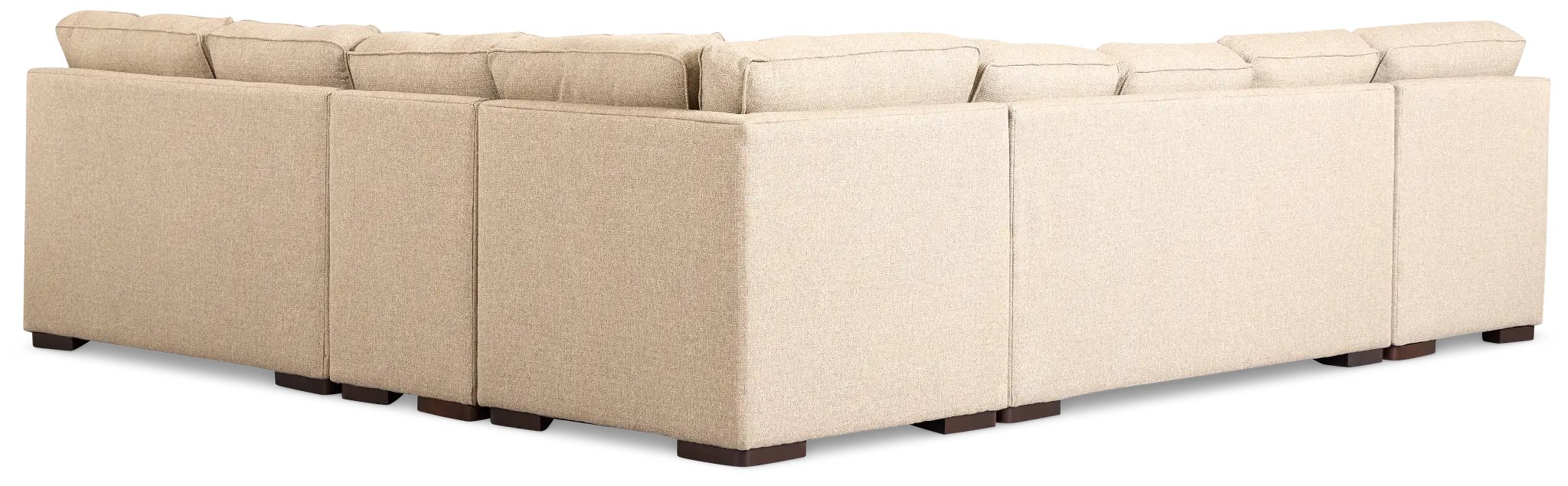Sinclair Brown Fabric Left Chaise Memory Foam Sleeper Sectional Sinclair Brown Fabric Left Chaise Memory Foam Sleeper Sectional
