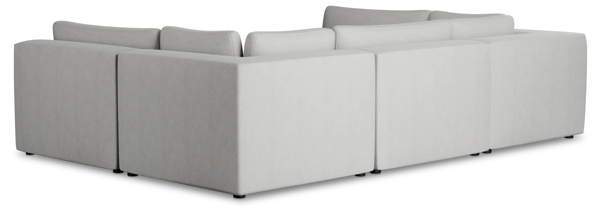 Destin Sutton Gray Fabric 6-piece Pit Sectional