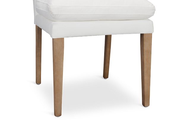Nixon White Upholstered Side Chair
