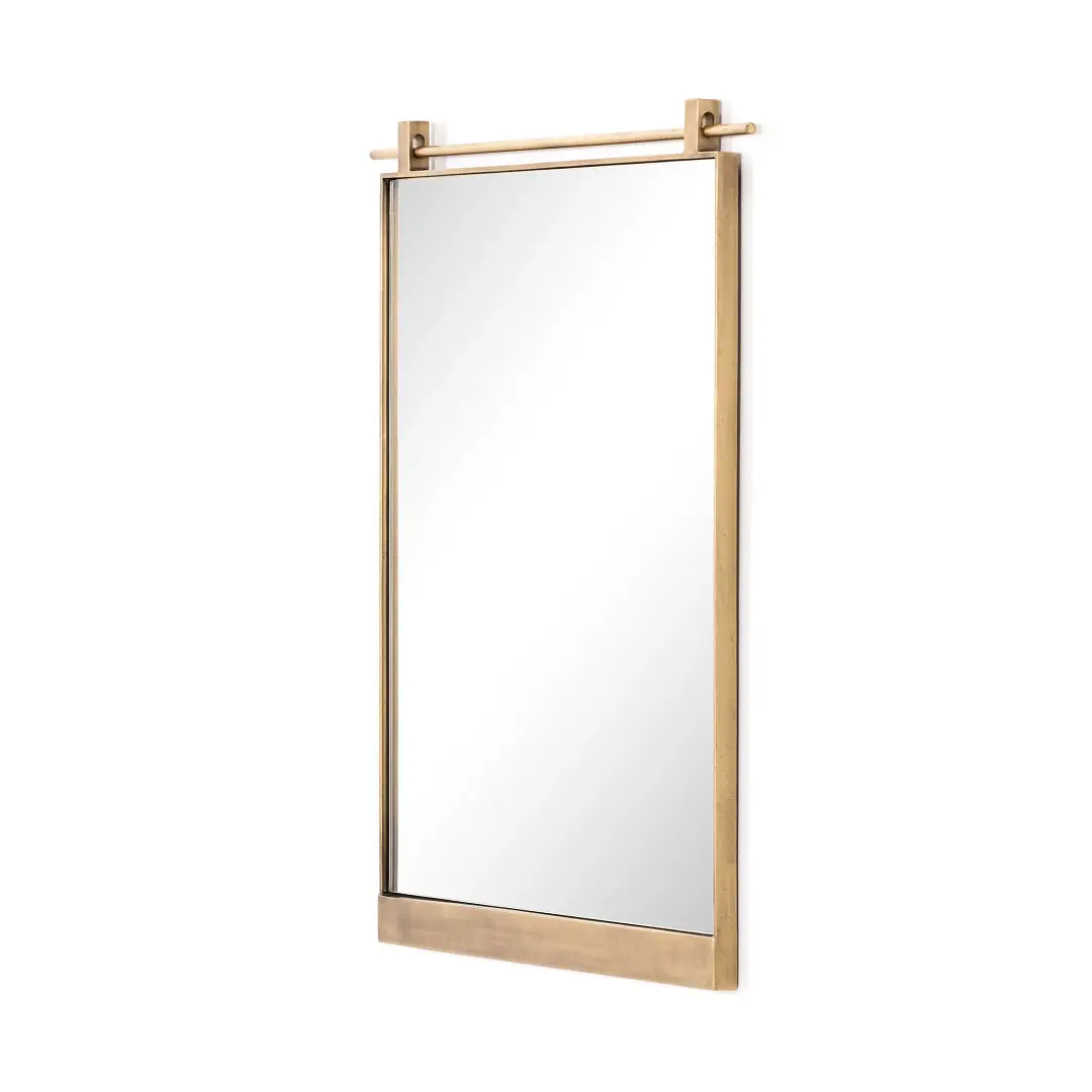 Four Hands Ryne Brass Metal Mirror Four Hands Ryne Brass Metal Mirror