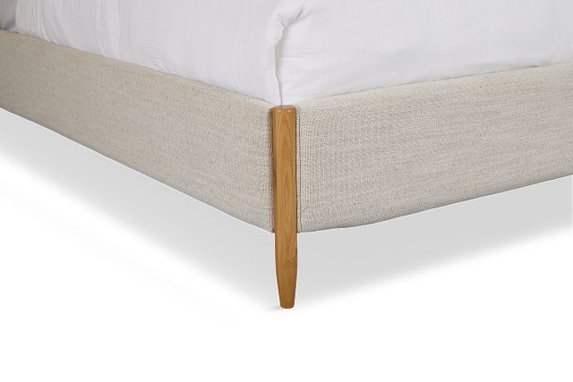 Stockton White Uph Panel Bed