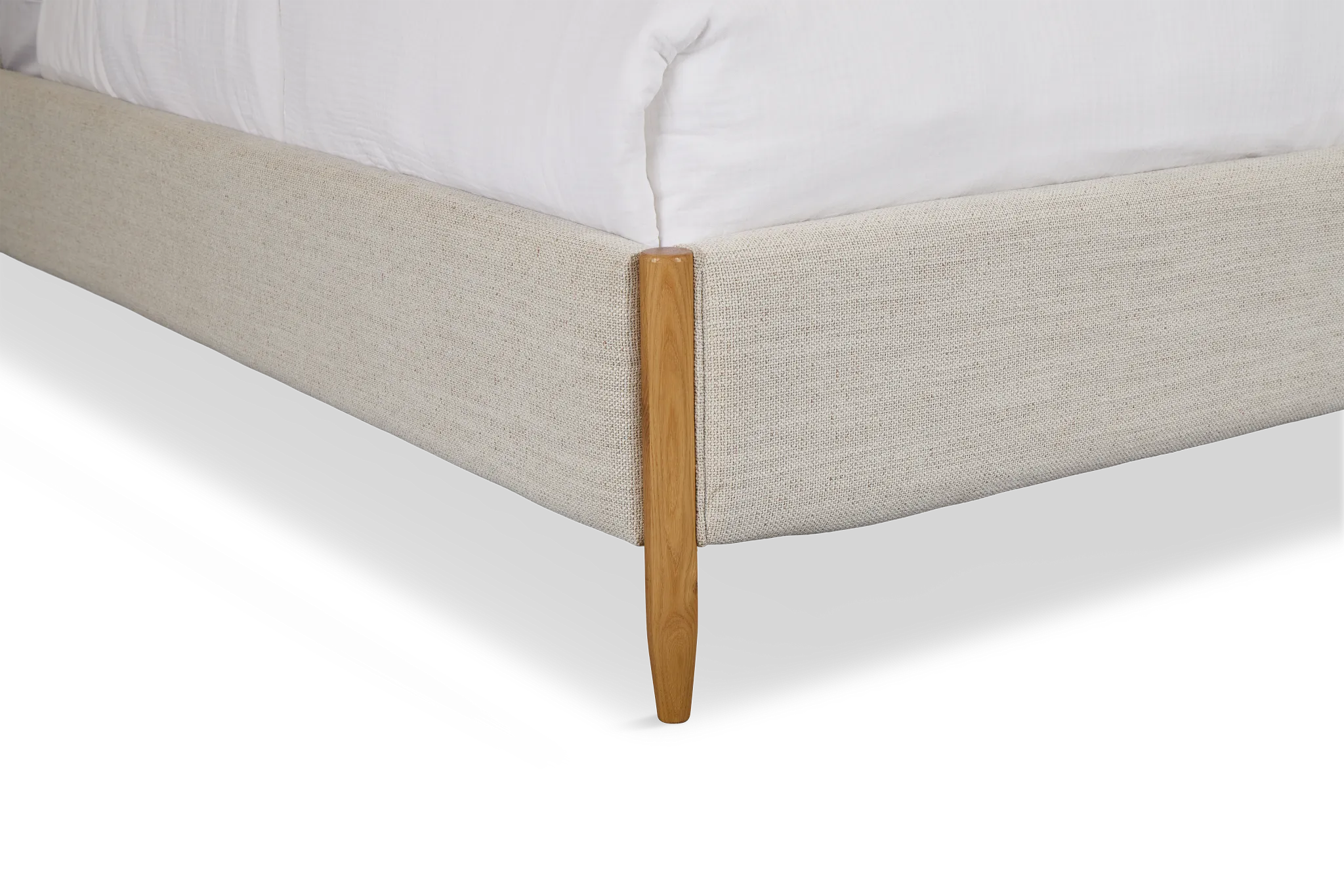 Stockton White Uph Panel Bed