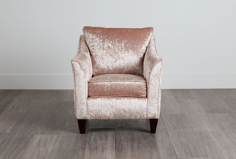 light pink accent chair
