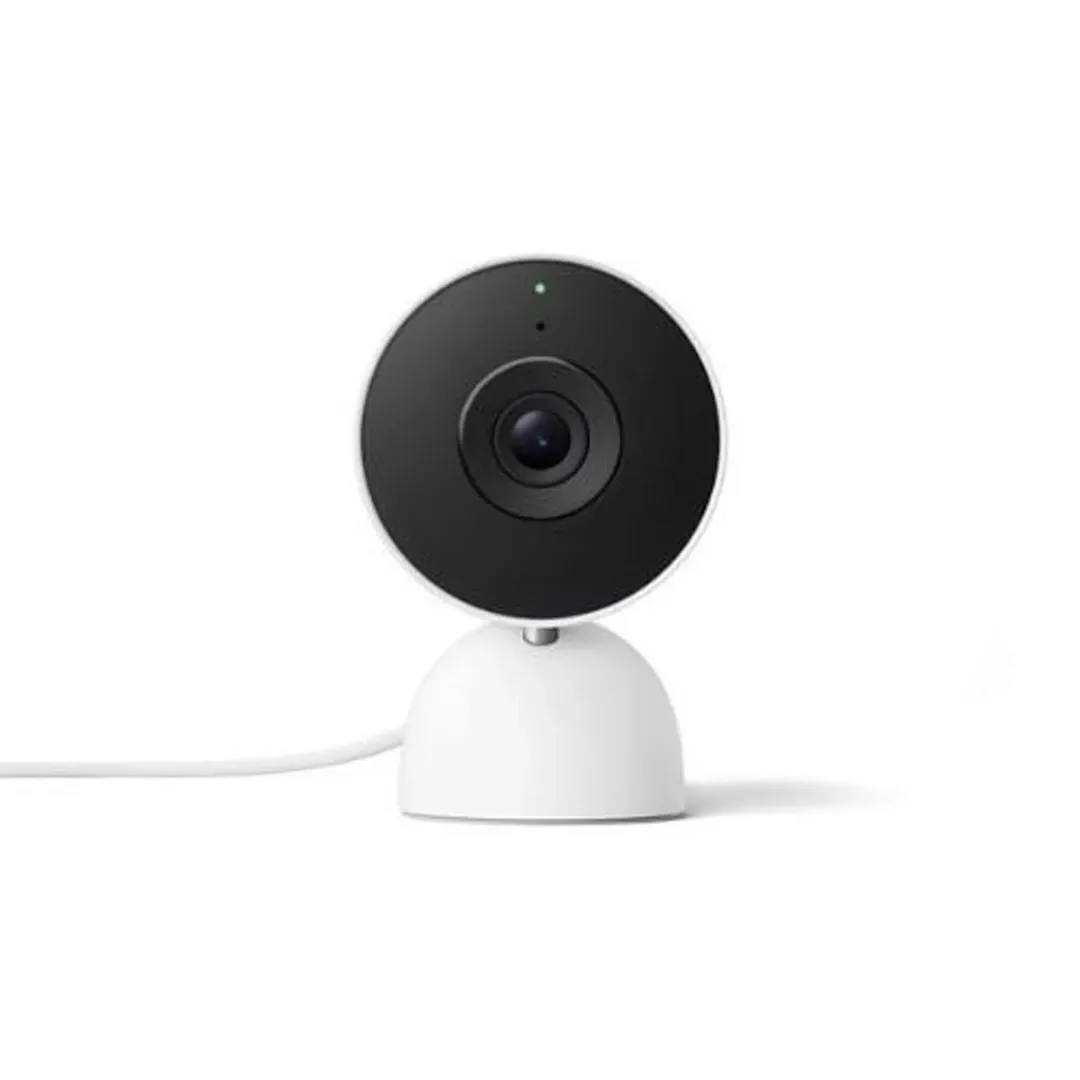 Google Nest Cam Indoor Wired 3rd Gen White Indoor Security Cameras