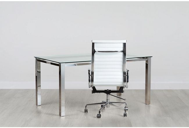 Skyline Glass Desk And Chair