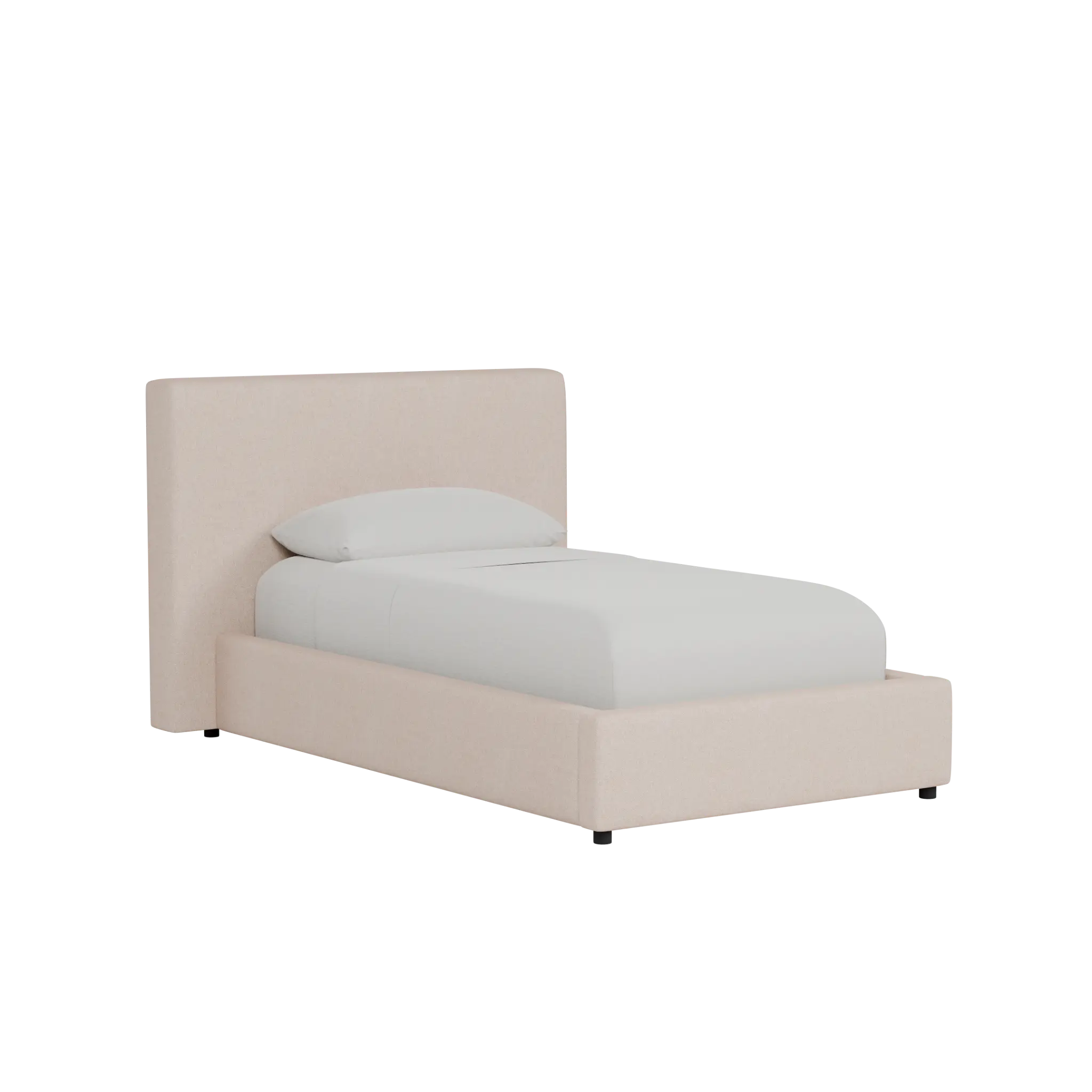 Grayton Natural Beauty Light Blue 44" Upholstered Platform Bed Grayton Natural Beauty Light Blue 44" Upholstered Platform Bed