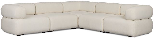 Celeste Light Beige Fabric 5-piece Modular Sectional