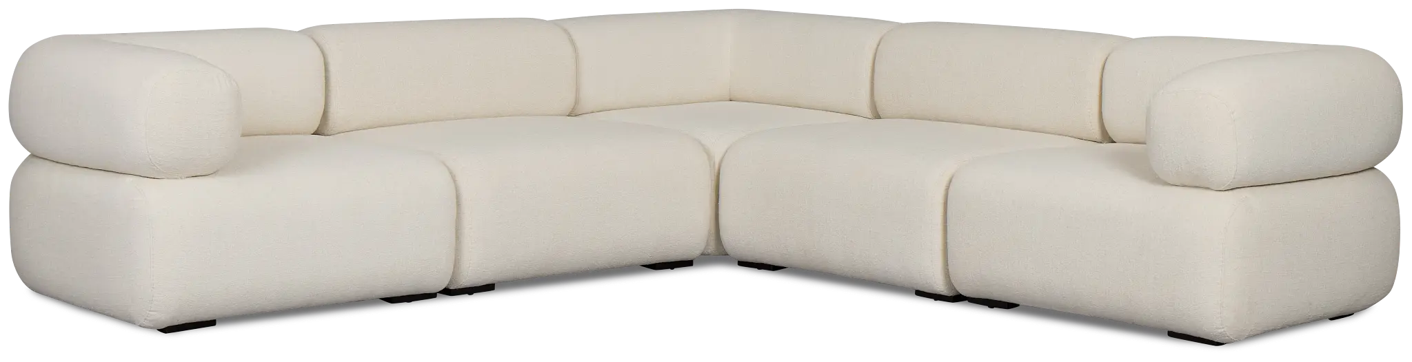 Celeste Light Beige Fabric 5-piece Modular Sectional Celeste Light Beige Fabric 5-piece Modular Sectional