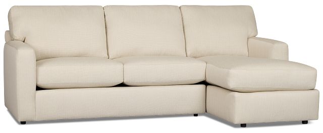Rhodes Beige Fabric Right Chaise Sectional