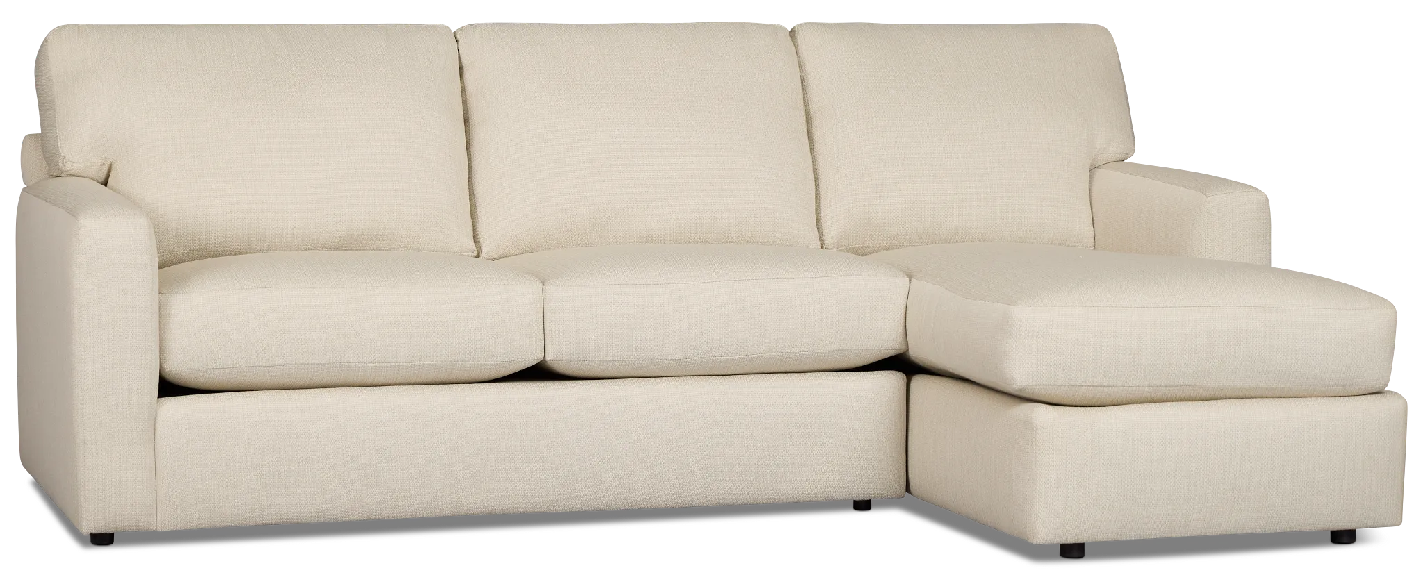 Rhodes Beige Fabric Right Chaise Sectional